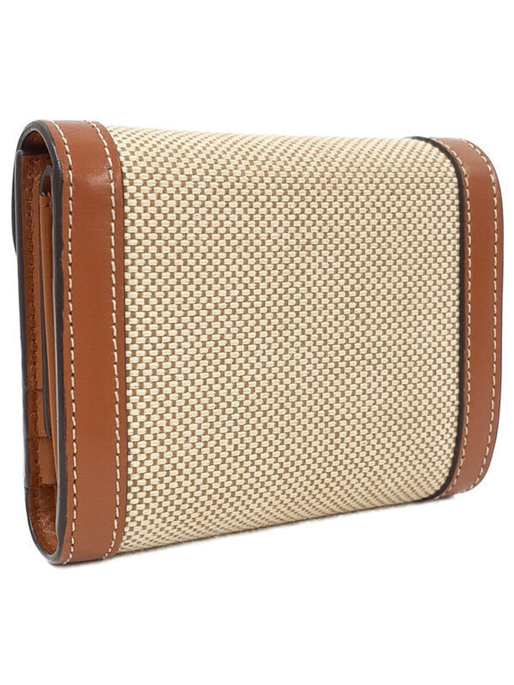 Celine Wallet Tri Triomphe Short fold Flap Black